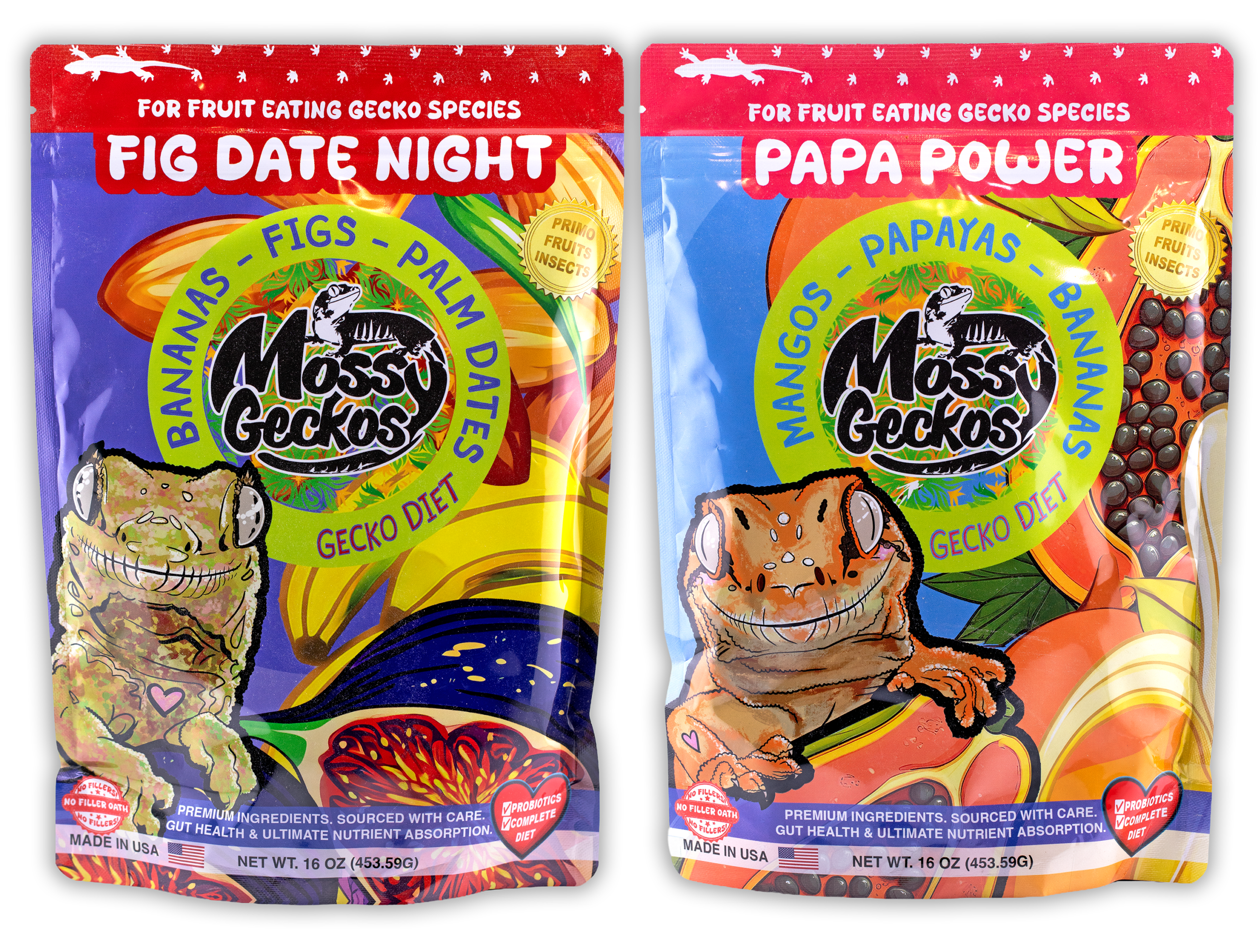 16oz 2 Pack Gecko Diets