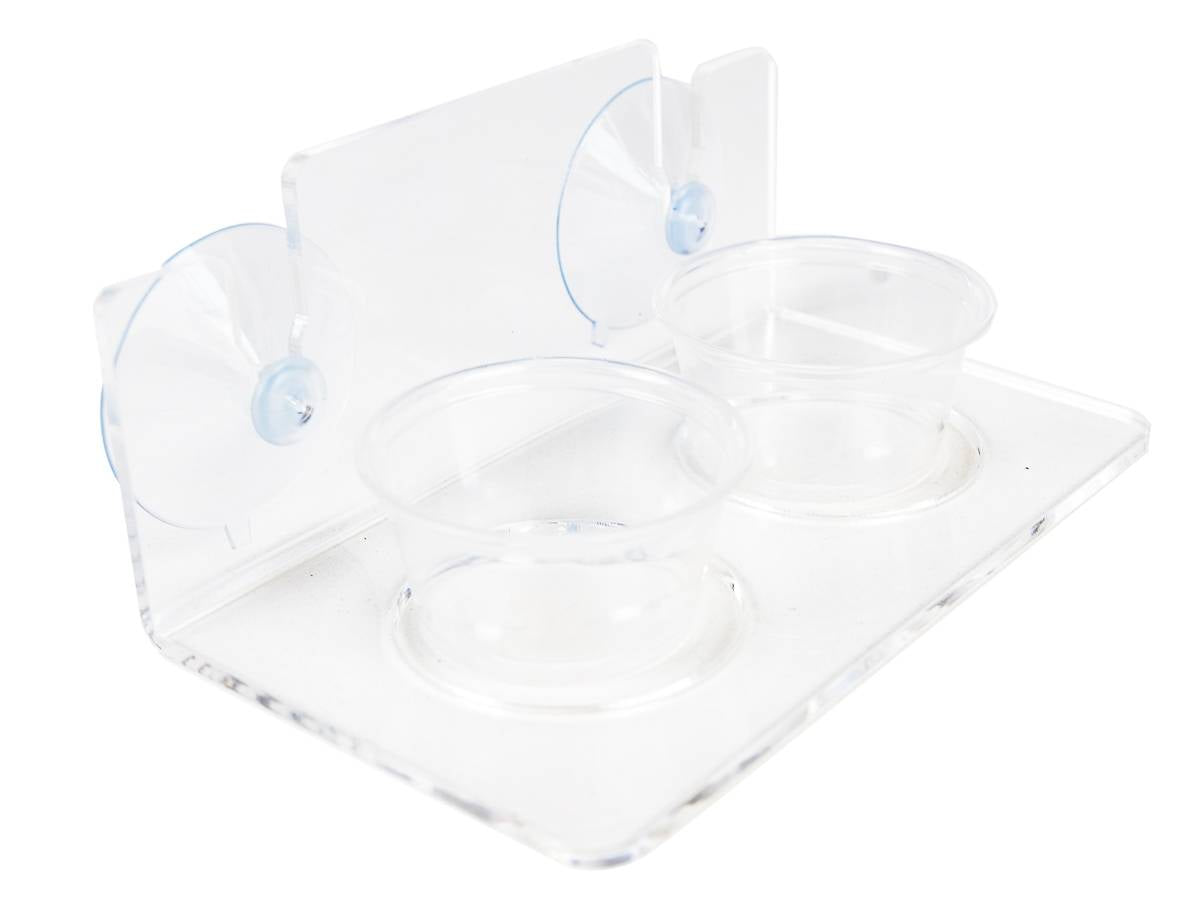 Josh's Frogs Acrylic Feeding Ledge (holds 2 - 2 oz cups)