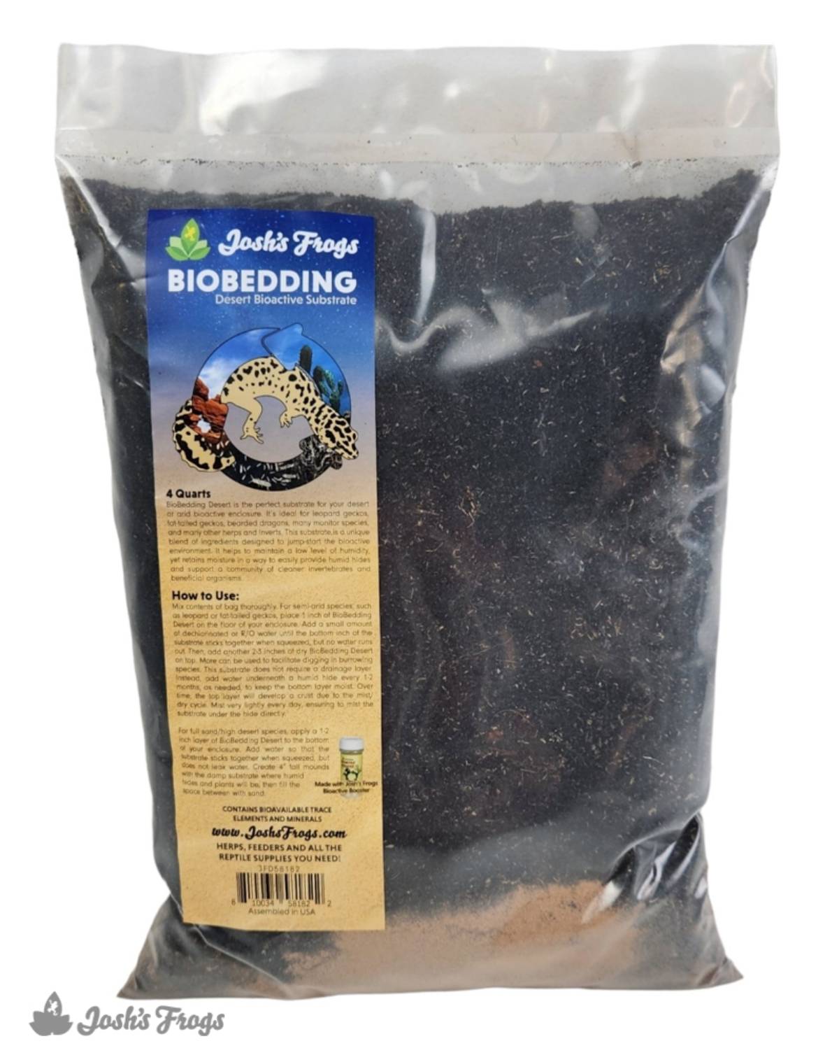 Josh's Frogs BioBedding DESERT Bioactive Substrate (4 quarts)