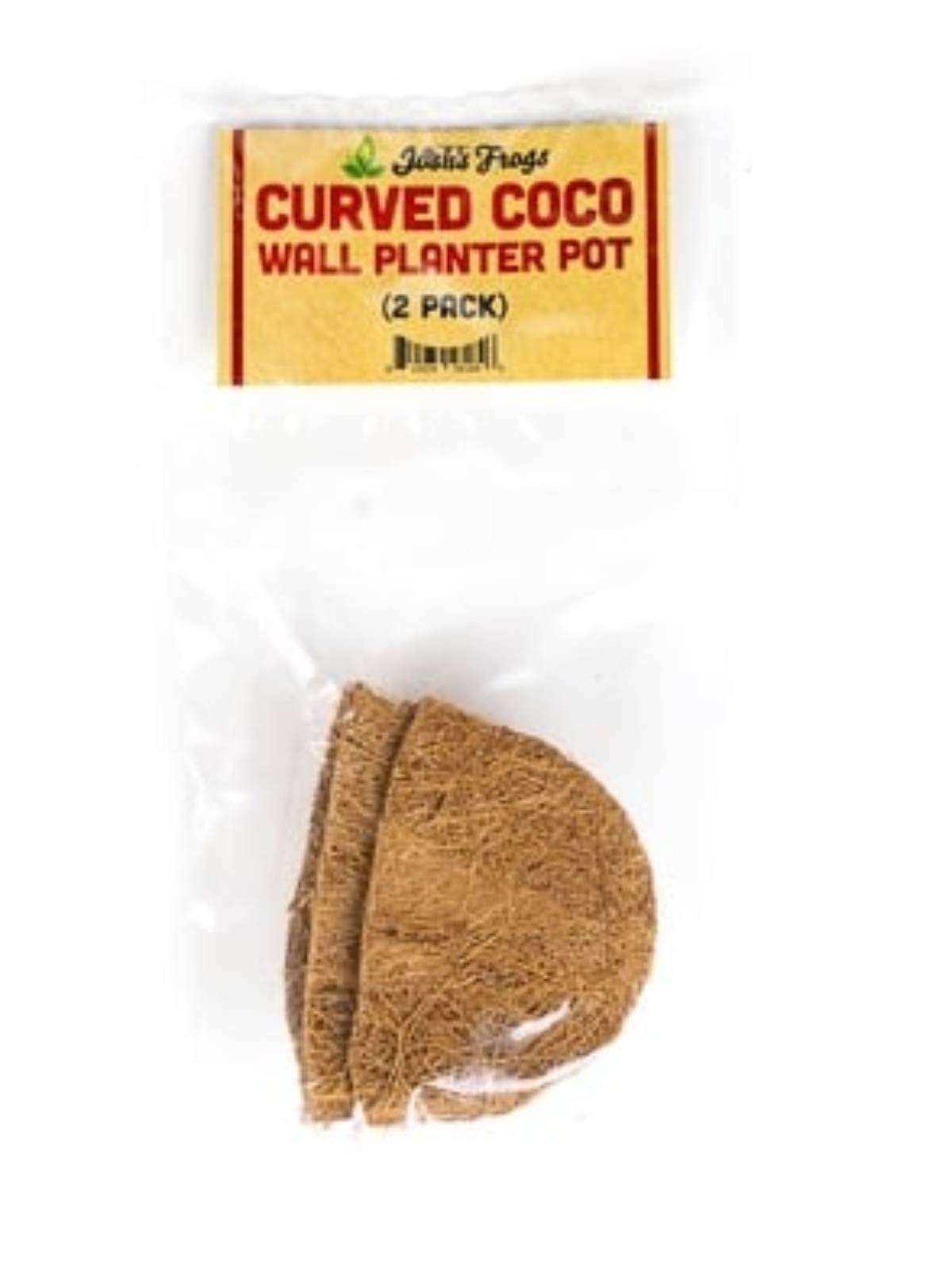 Josh's Frogs Curved Coco Wall Planter Pot (2 pack)