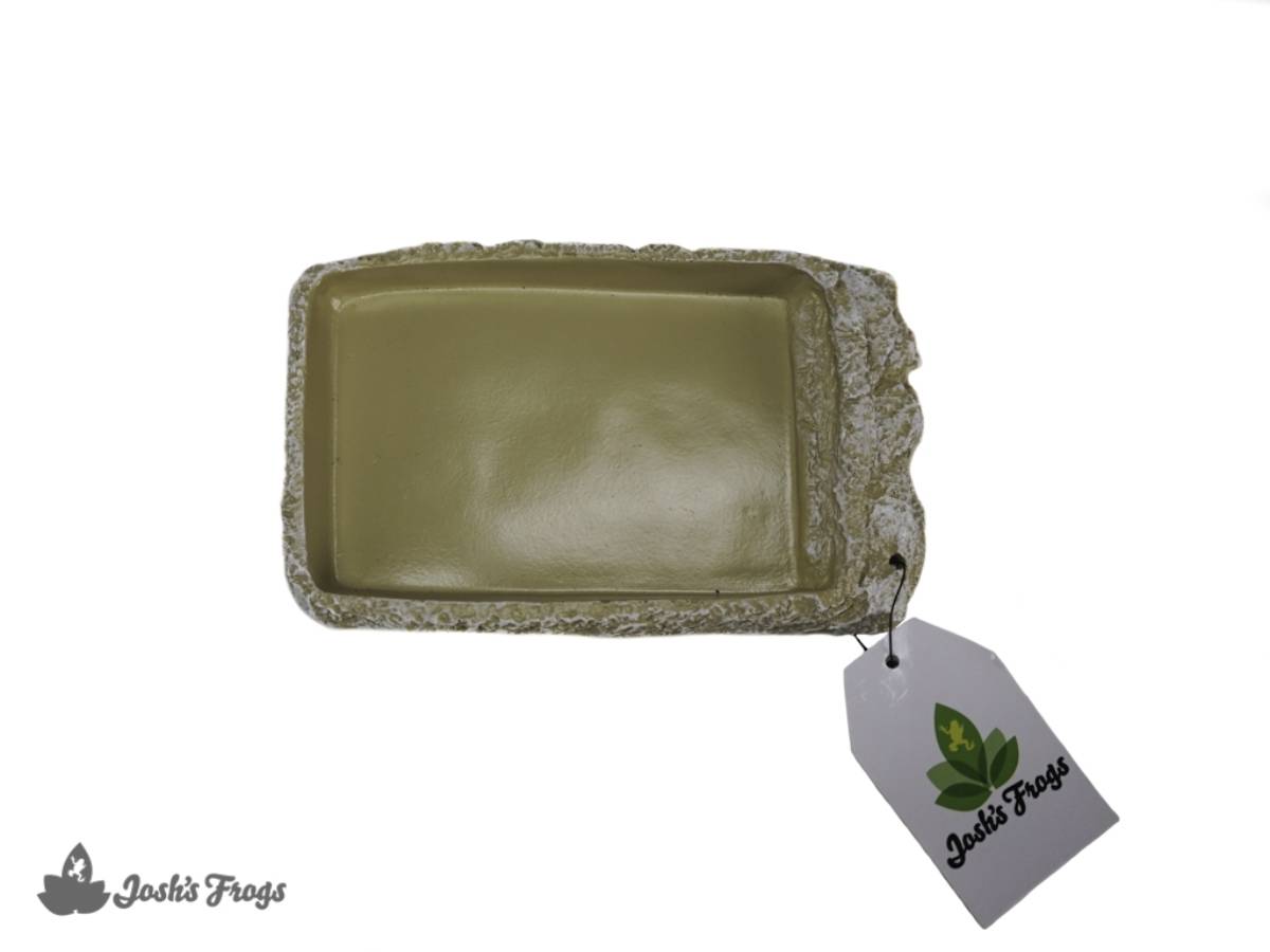 Josh's Frogs Stone Food Dish with Ramp (Medium)